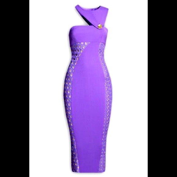 NWT- VERSACE LIMITED ADDITION PURPLE DRESS FOR H&M - Picture 10 of 15